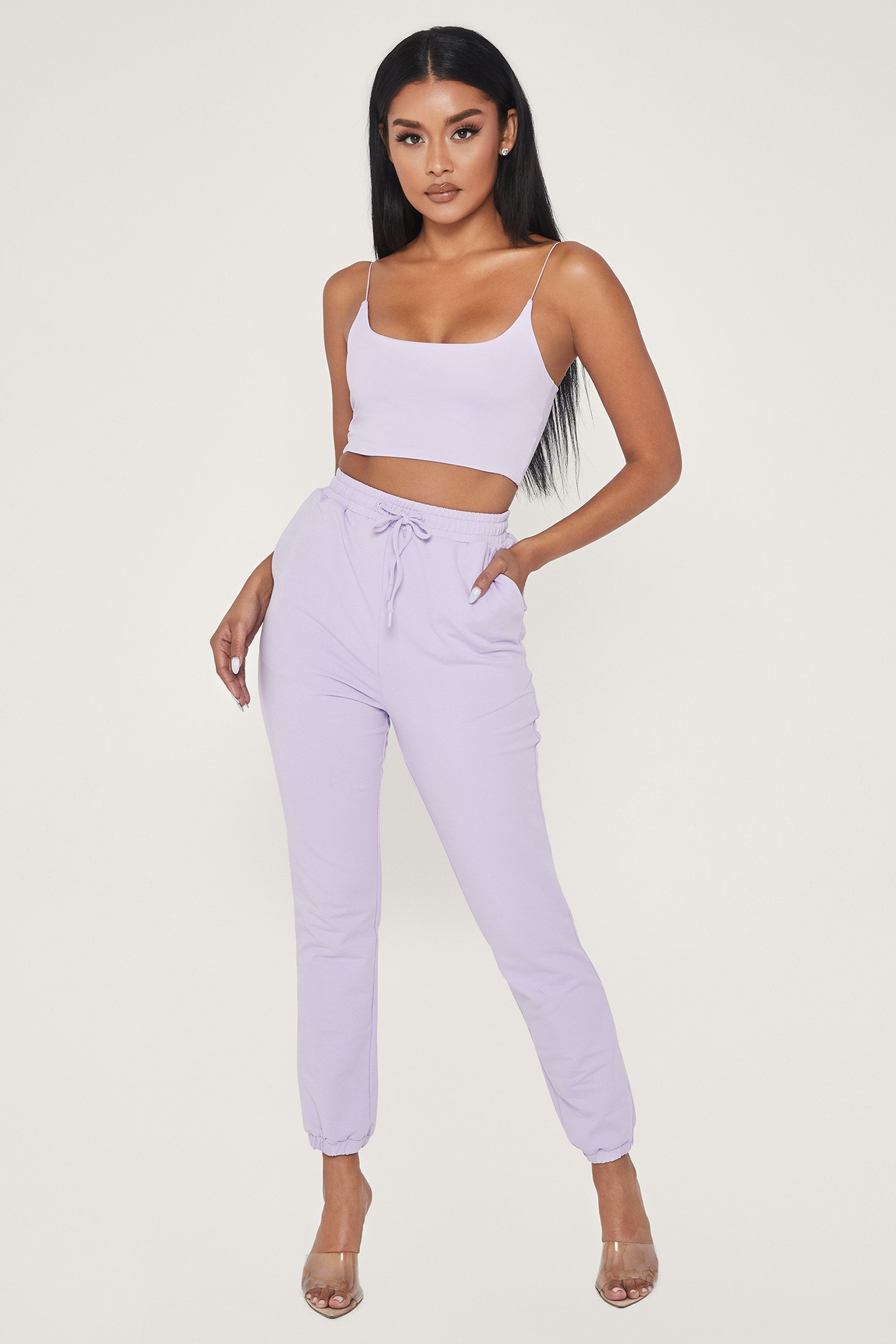 lilac joggers