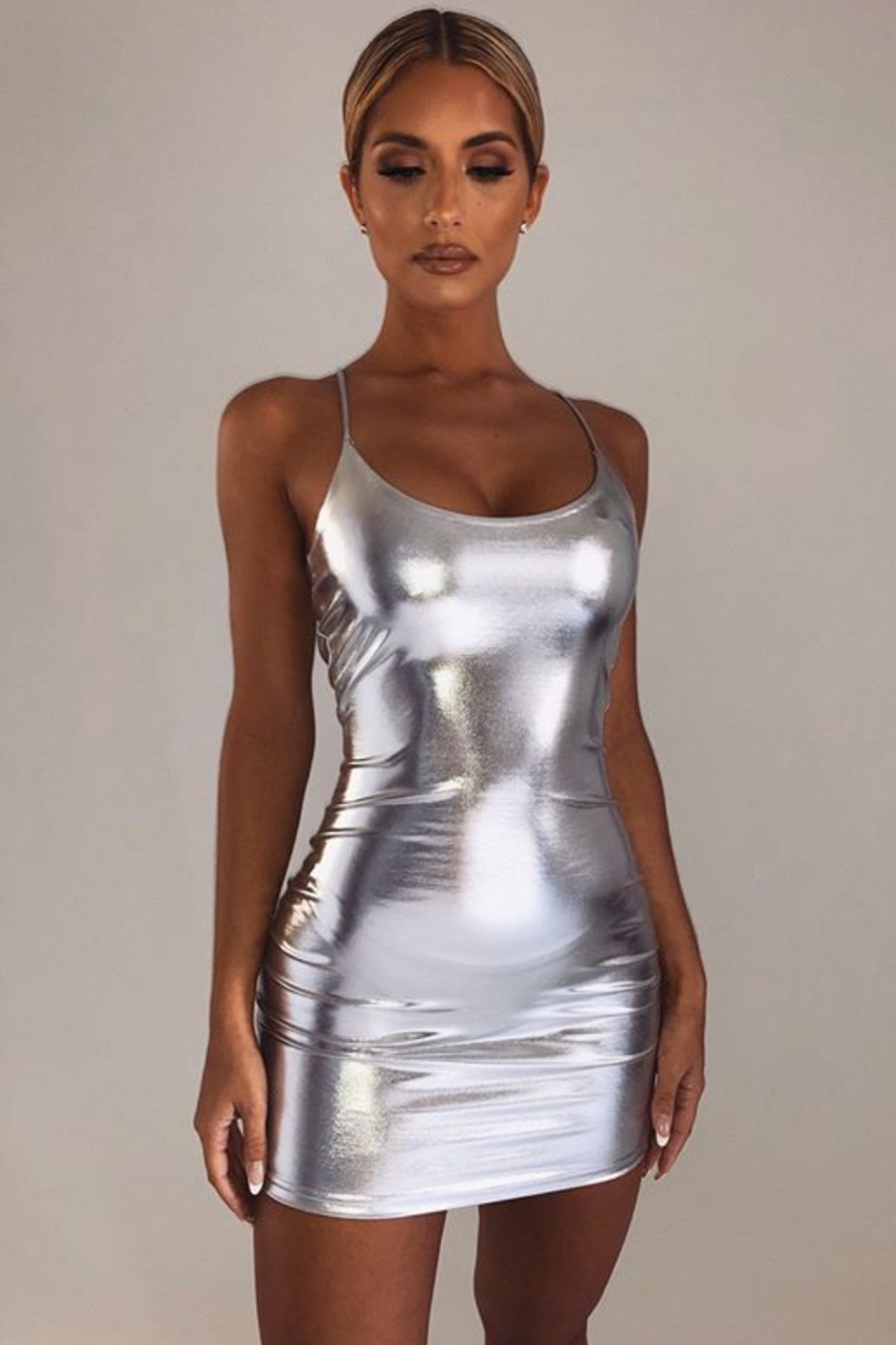 meshki silver dress