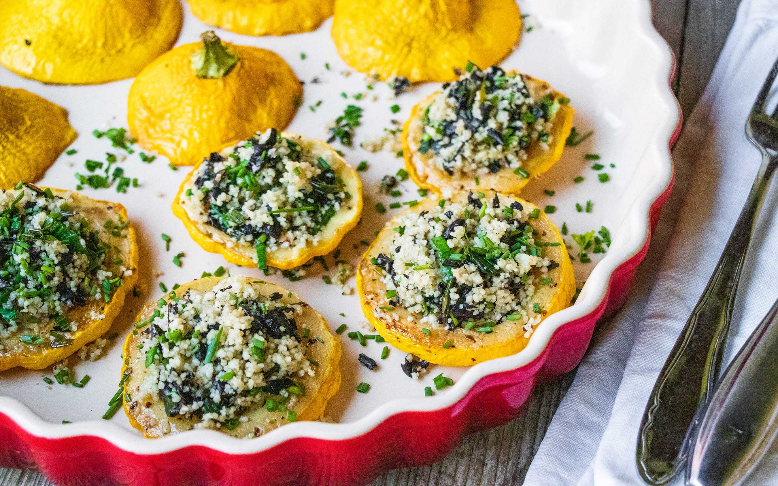 Stuffed Patty Pans with Black Trumpets | Recipe by FUNGIWOMAN