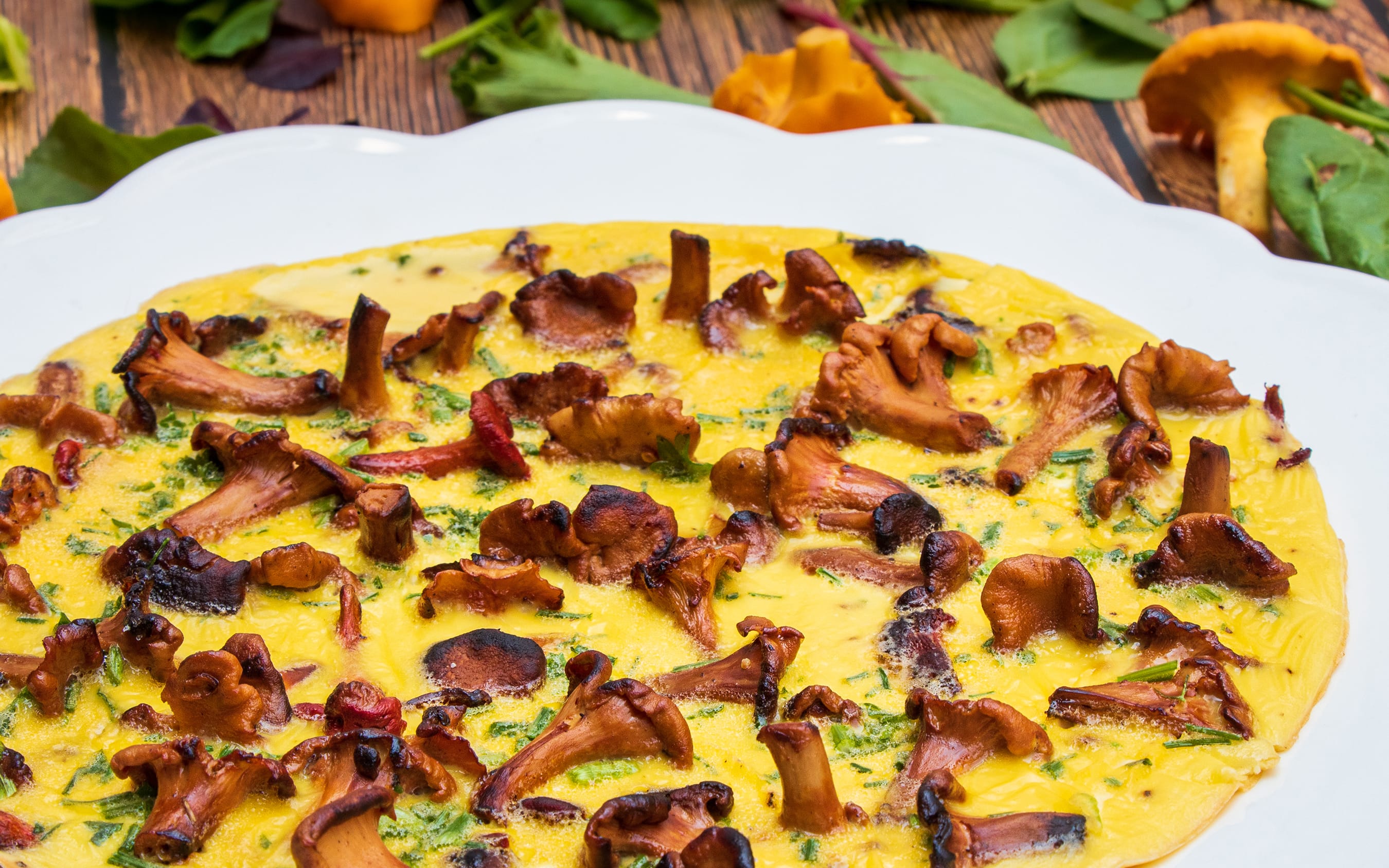 Chanterelle Omelette | Recipe by FUNGIWOMAN