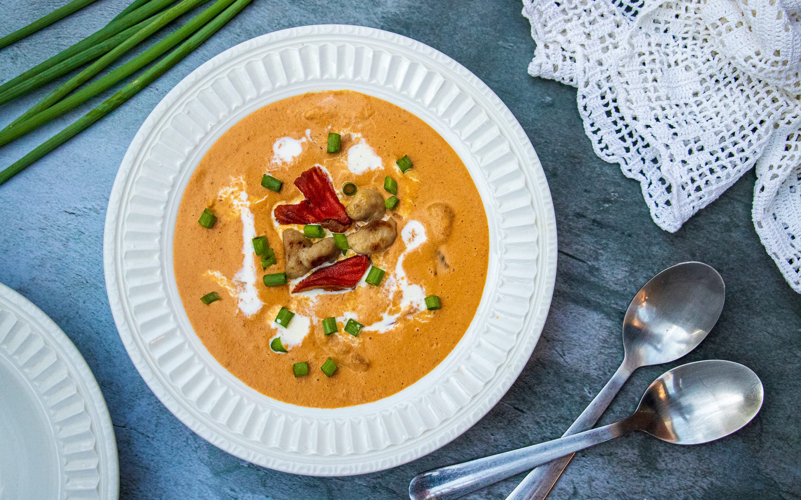 Lobster & Shrimp Mushroom Bisque | Recipe by FUNGIWOMAN