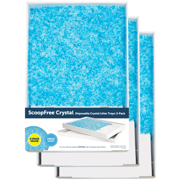 ScoopFree® Crystal Disposable Litter Tray, Fresh Scent, 3-Pack