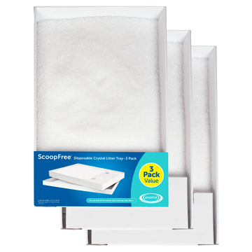 ScoopFree® Complete Disposable Crystal Litter Tray, Sensitive, 3-Pack