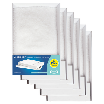 ScoopFree® Complete Disposable Crystal Litter Tray, Sensitive, 6-Pack