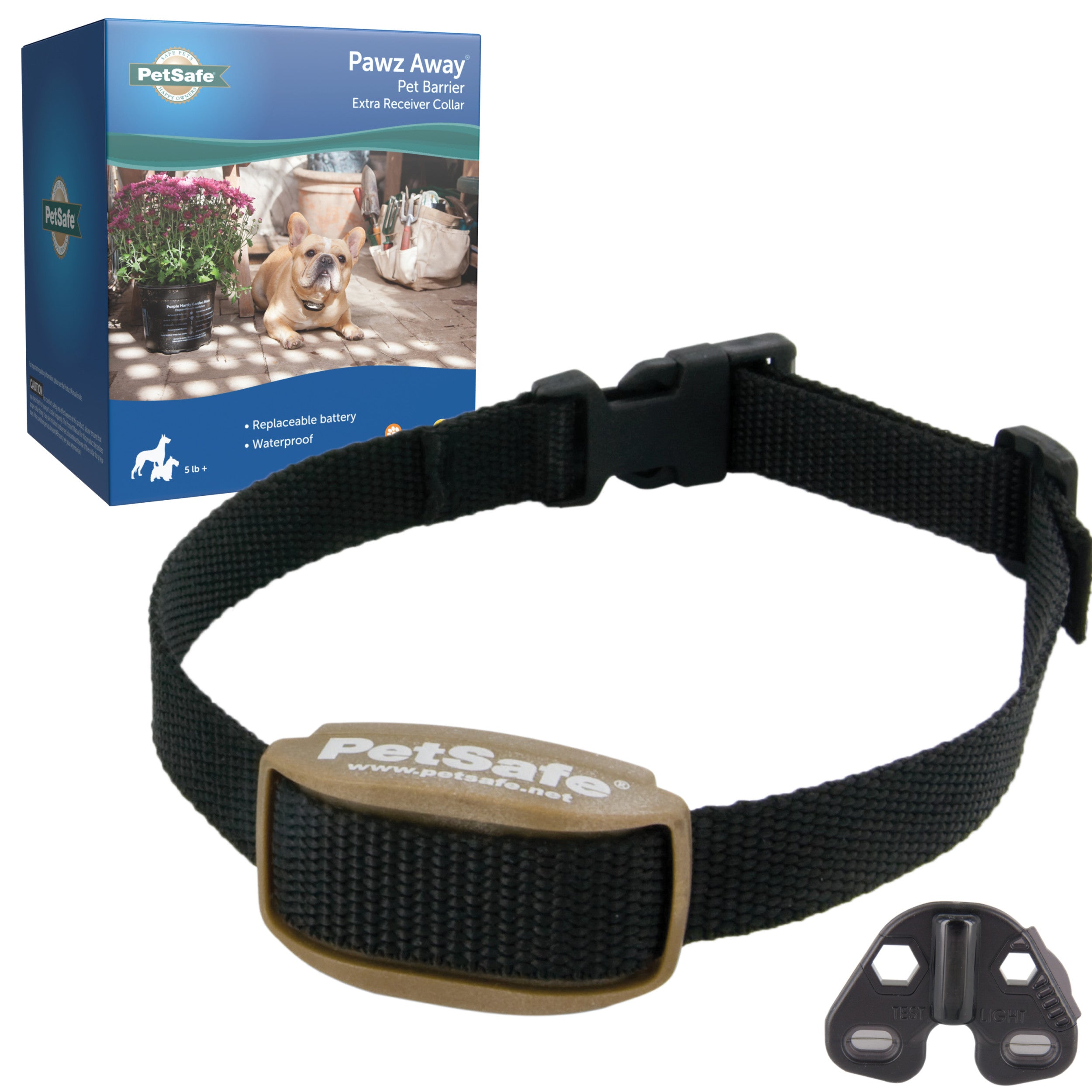 PetSafe Pawz Away Extra Receiver Collar for Cats and Dogs over 5 lb., Add  Additional Pets 