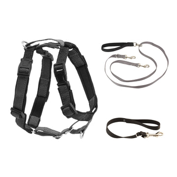 3 in 1 Harness with Two Point Control Leash