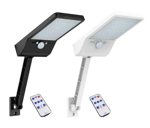 Outdoor LED Motion Sensor Light With Solar Powered Battery & Remote