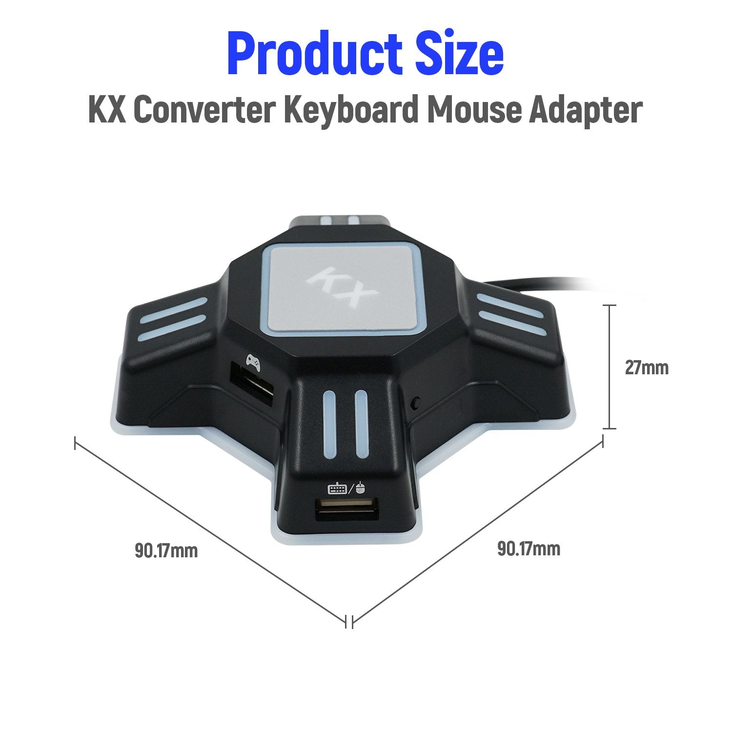 Kx Usb Keyboard Mouse Converter For Nintendo Switch Xbox One Ps4 Ps3 Supremegamegear