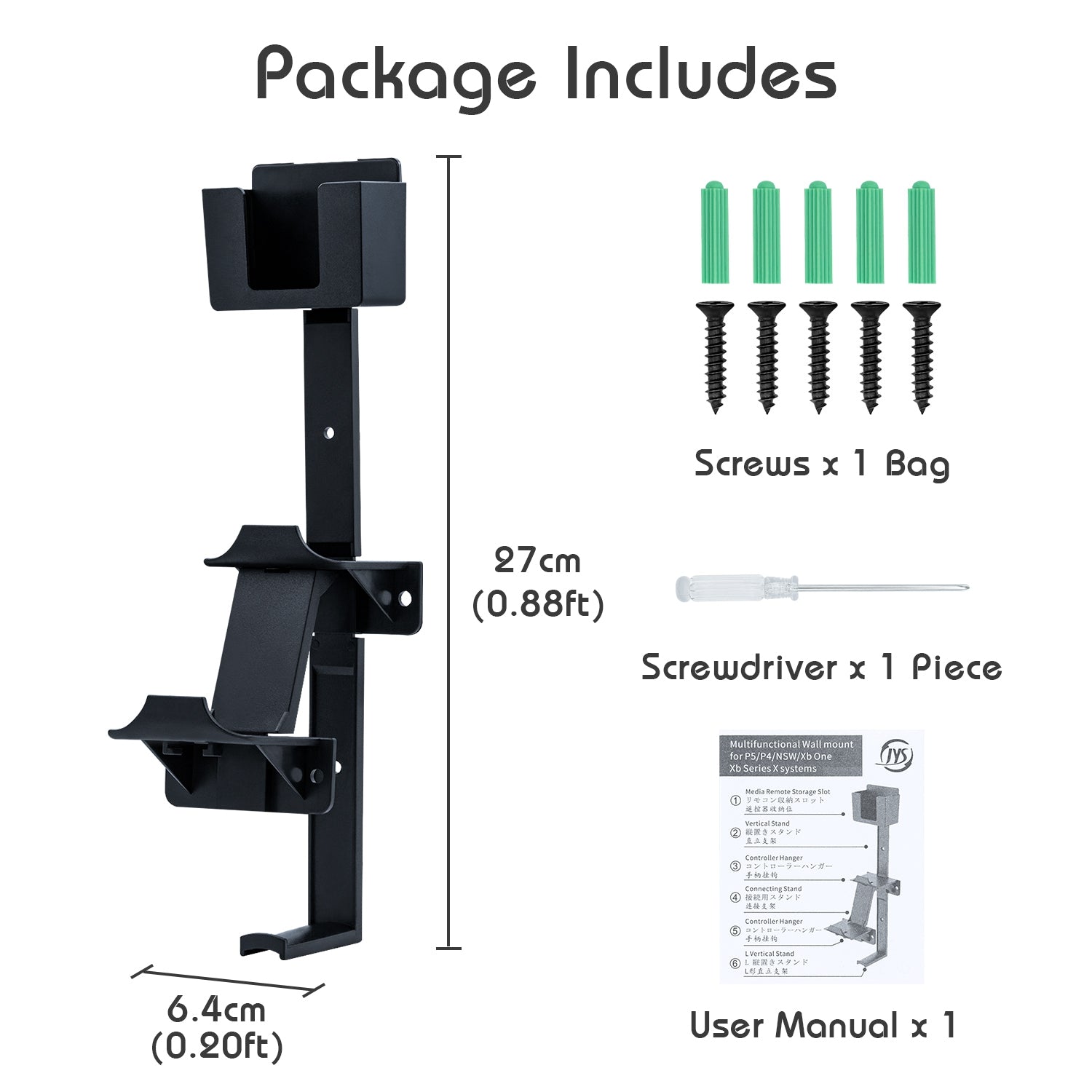 Universal Controller Headset Wall Mount Hanger For Ps5 Ps4 Xbox One Supremegamegear