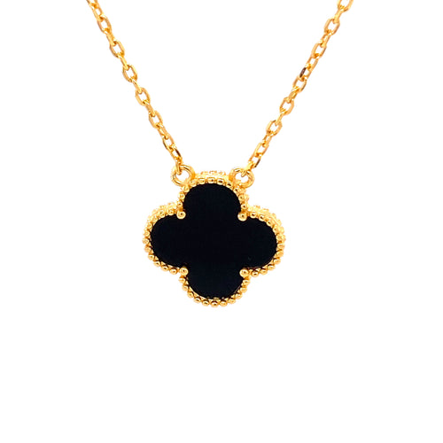 14K Rose Gold Clover Necklace – picntell