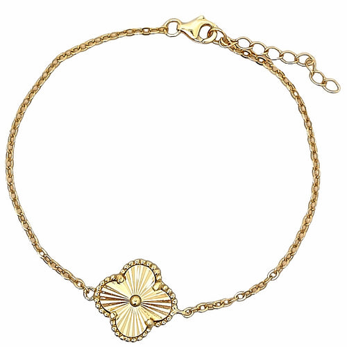 Mother of Pearl 5 station Clover Bracelet - Moshe Fine Jewellery