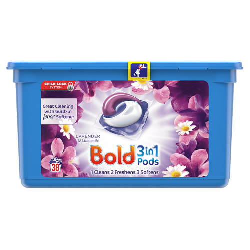 Picture of Bold 3in1 Pods Lavender & Camomile Washing Liquid Capsules 38 Washes