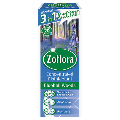 Picture of Zoflora 3 in 1 Action Concentrated Disinfectant Bluebell Woods 500ml