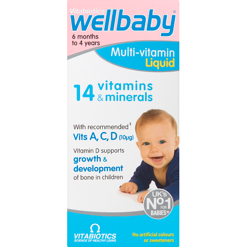 Picture of Vitabiotics Wellbaby Multi-Vitamin Liquid 6 Months to 4 Years 150ml