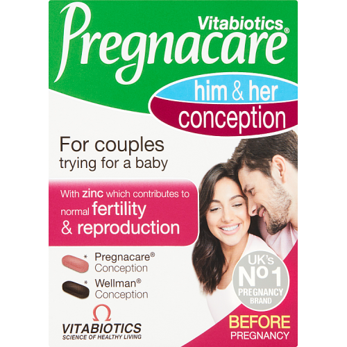 Picture of Vitabiotics Pregnacare Before Pregnancy Him & Her Dual Pack 60 Tablets
