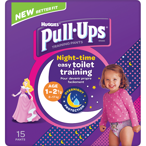 numaonline. Huggies Pull Ups Night Time Potty Training Pants Girls 1-2.5  Years 15 Pants