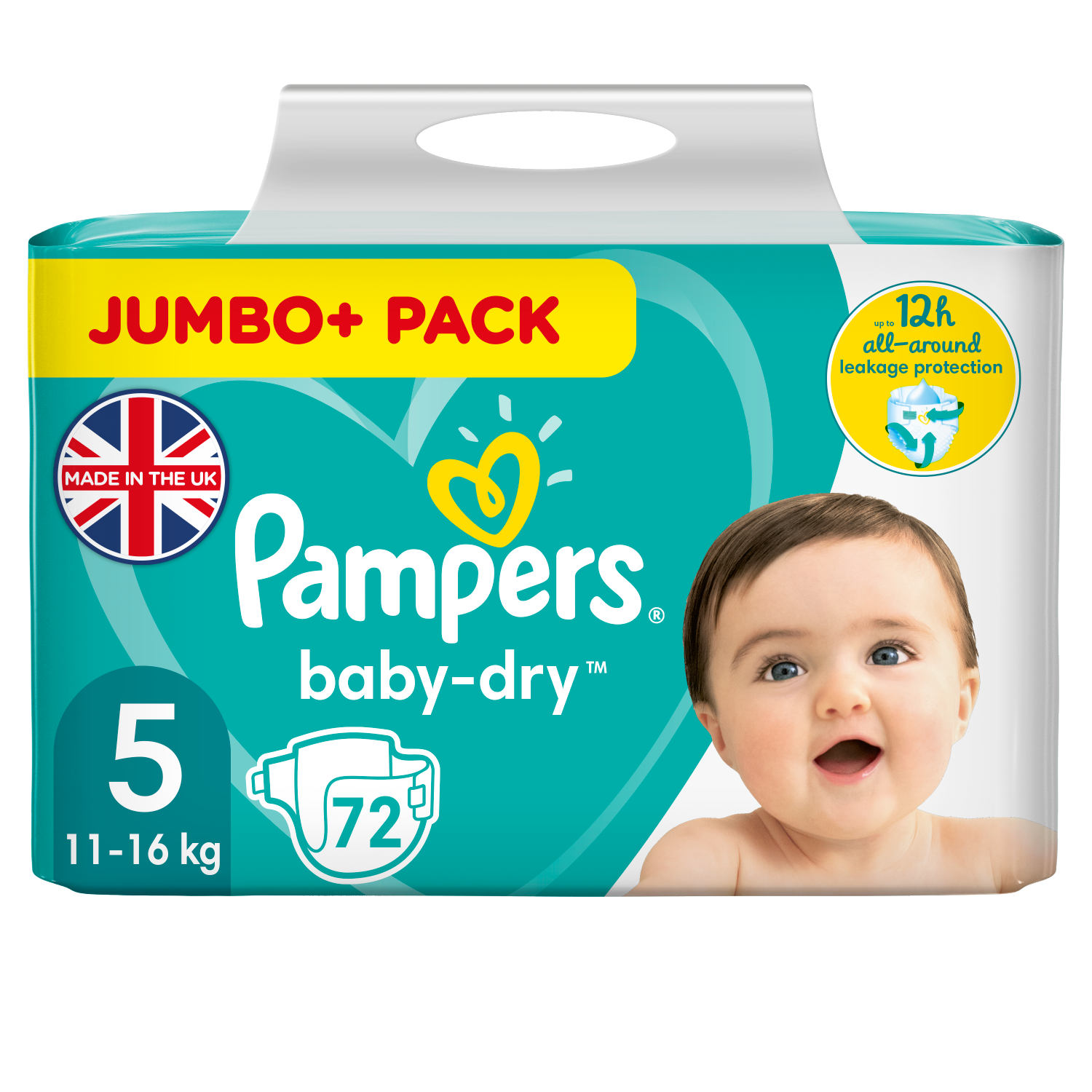 Kijkgat Componeren Bende Pampers Baby-Dry Size 5, 11-16kg, Jumbo Pack x 72 | Bother