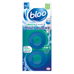 Bloo 5in1 Limescale Prevention Toilet Blocks 2 x 38g