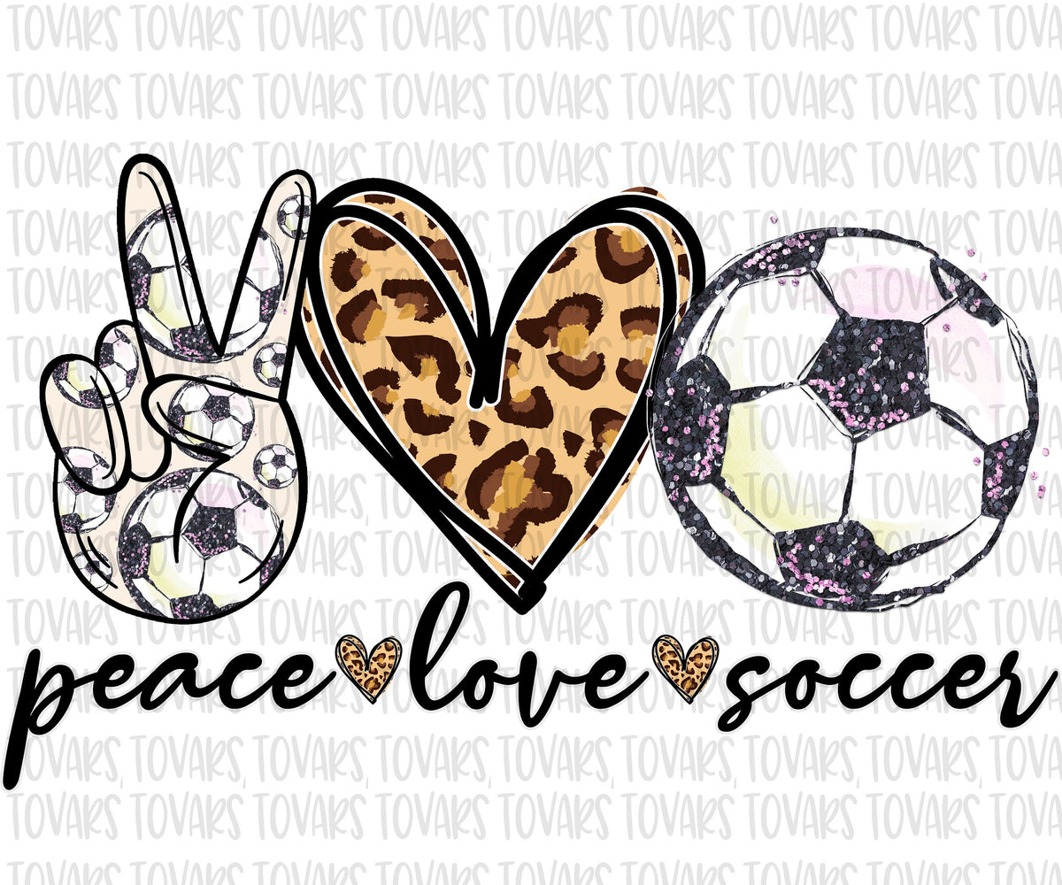 Download Peace Love Soccer Sublimation Download, Soccer PNG ...