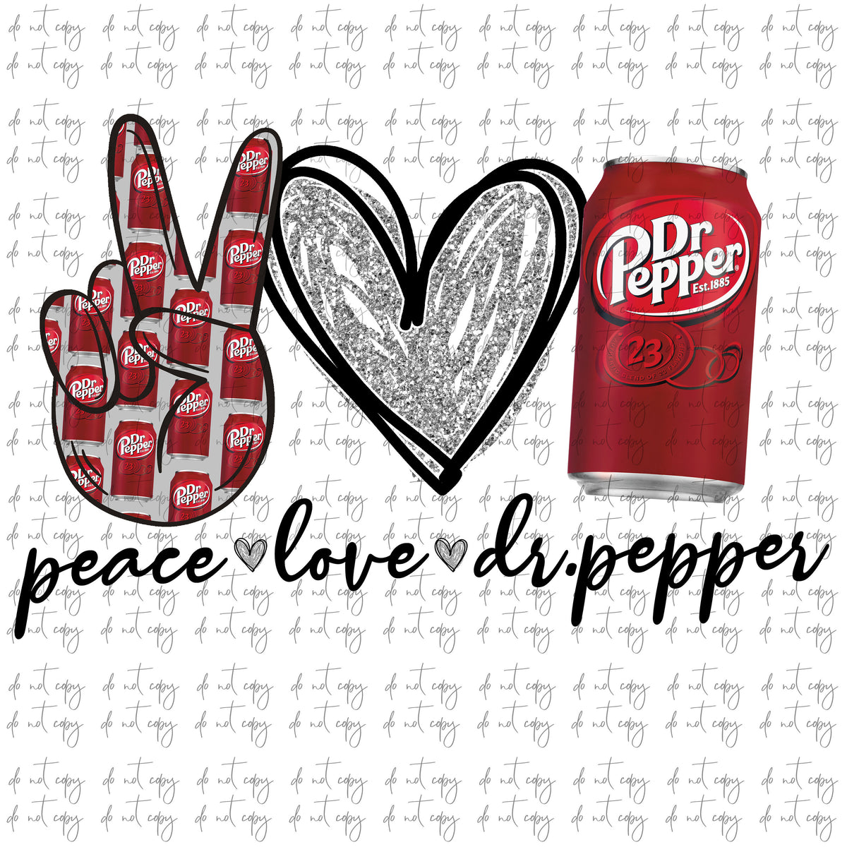 Peace love Dr Pepper Drink Sublimation Png Digital Download, Drink Sod ...