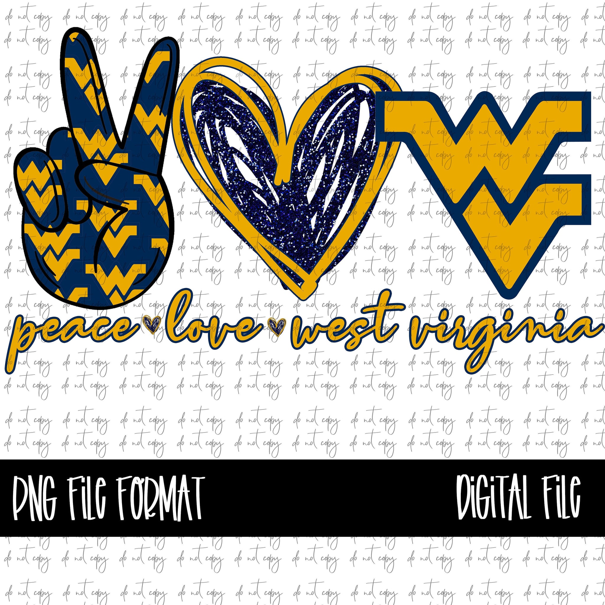 Peace Love West Virginia Design Sublimation Png Digital Download Png Tovars Digital Designs