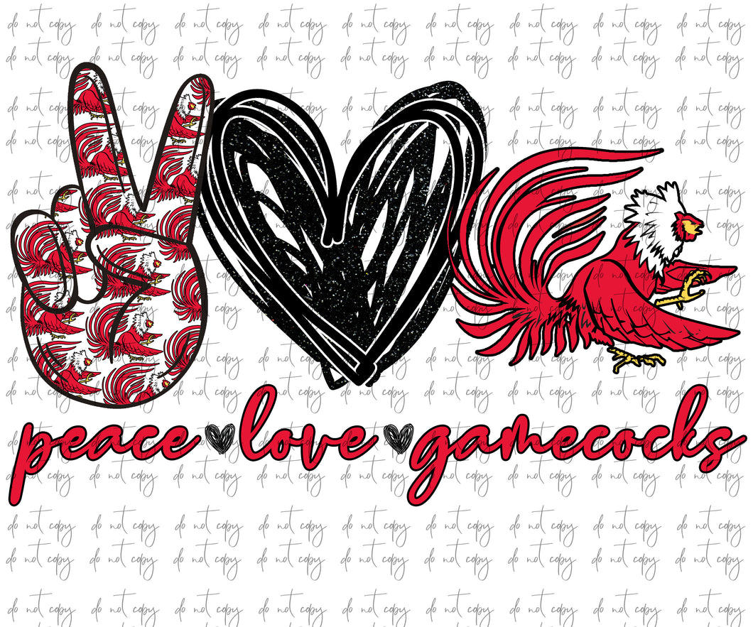 Download Peace love Gamecocks - Tovars Digital Designs