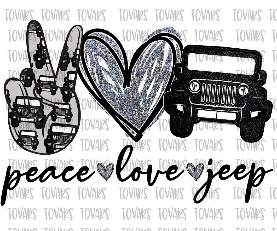 Download Peace Love Jeep Jeep Sublimation Download Jeep Digital Download Bla Tovars Digital Designs