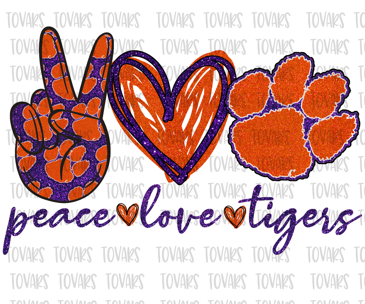 Download Peace love tigers - Tovars Digital Designs