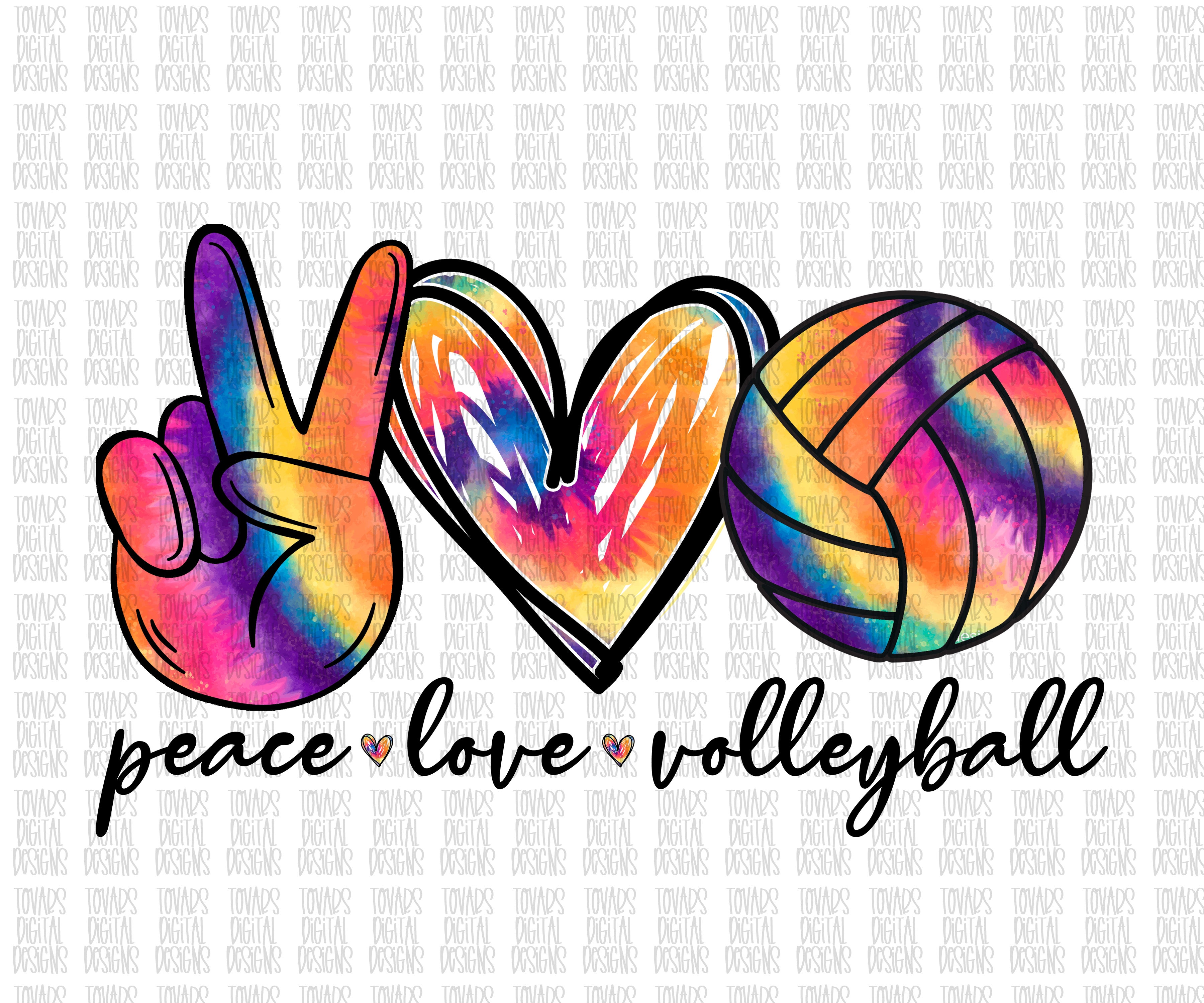 I Love Volleyball Wallpaper