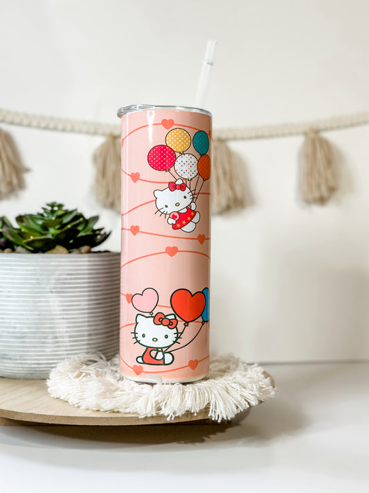 Tumbler Hello Kitty Hot Pink Hearts SANRIO