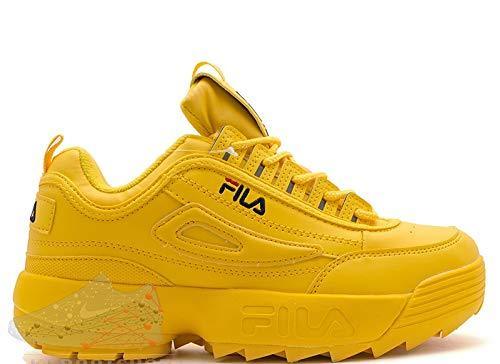 yellow fila shoes disruptor