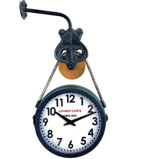 Double Sided Wall Clock Vintage Rope