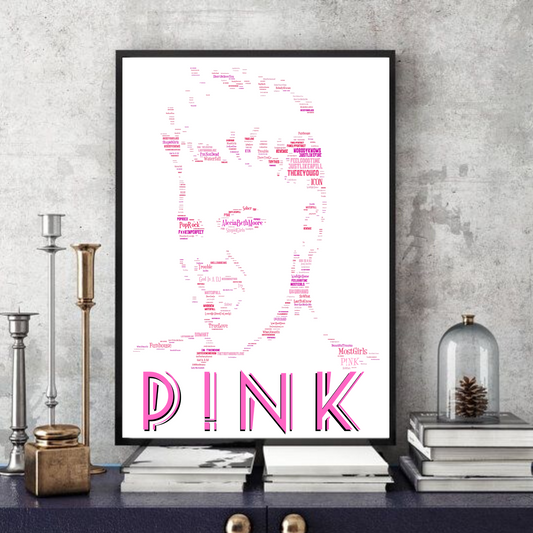 P!NK Pop Art Songs Print/Poster Keepsake/Collectable/Gift/Memorabilia/ –  The Icons Collection