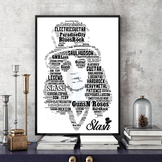 Guns N' Roses PARADISE CITY Song Lyrics Poster Print Wall Art