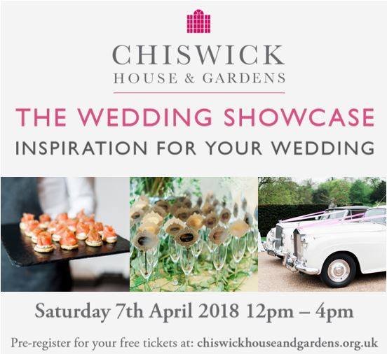 SAVE THE DATE - CHISWICK HOUSE & GARDENS WEDDING SHOWCASE SATURDAY 7 APRIL 2018