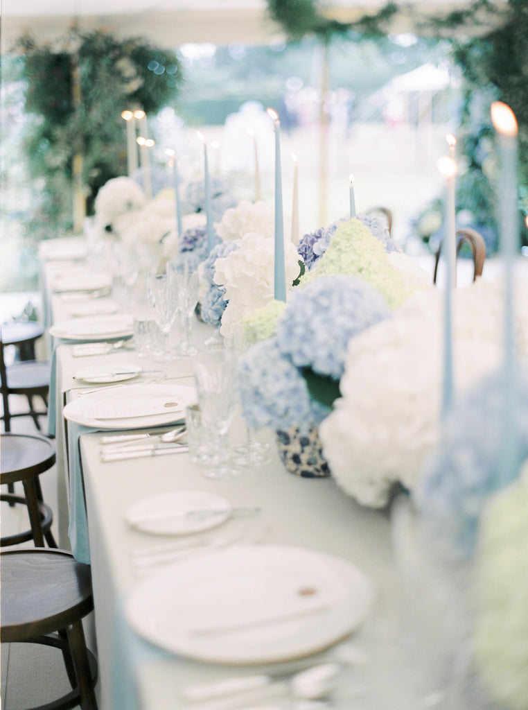 all for love table flowers hydrangea wedding 