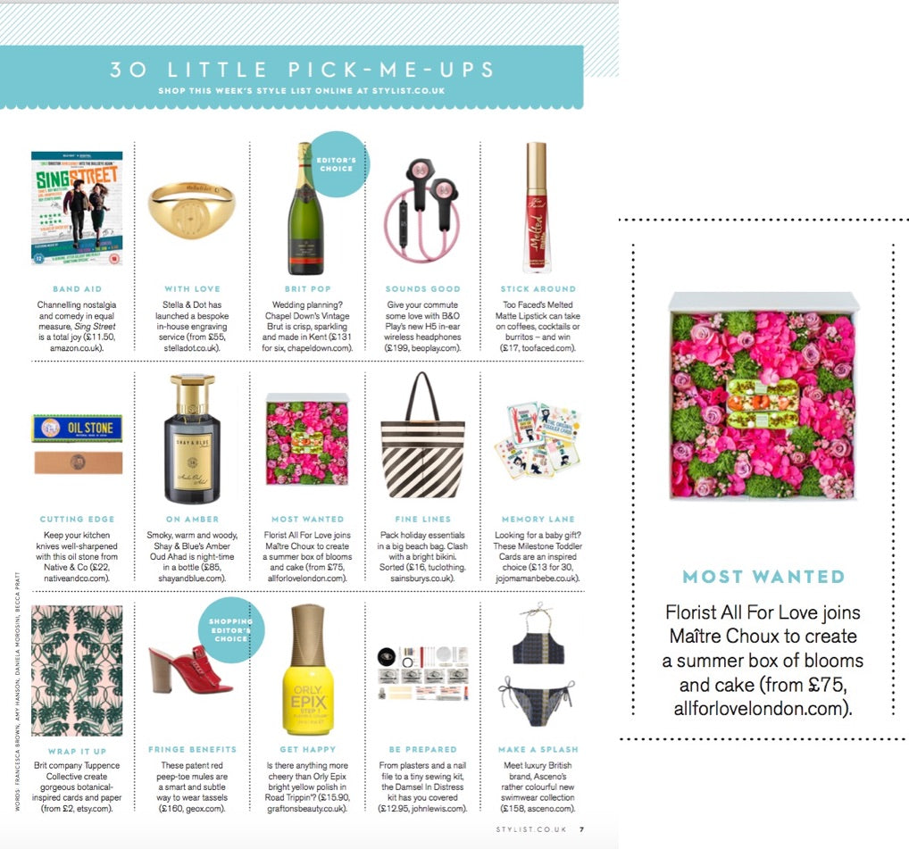 Stylist Magazine 'Style List' 2 August 2016