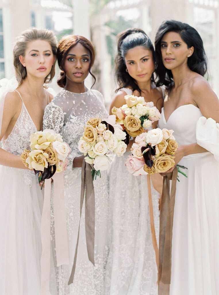 bouquets, skin tones, all for love London, flowers wedding florist 