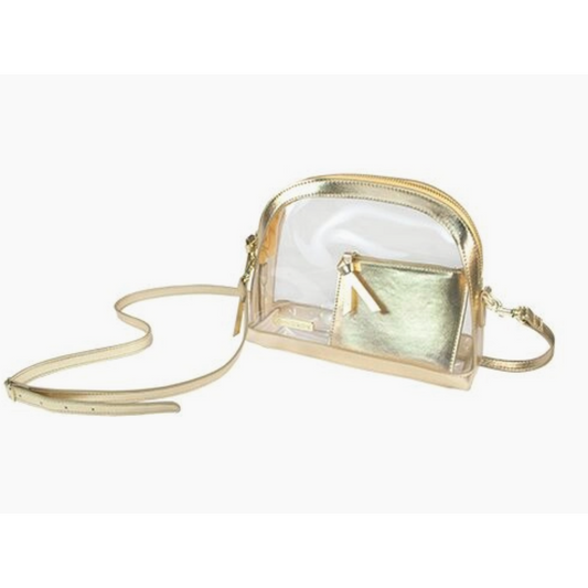 Canteen Crossbody - Gold and Clear