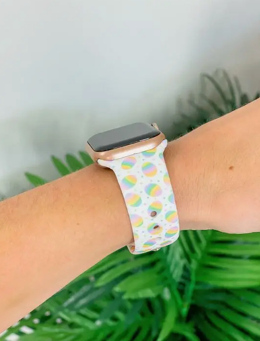 BOO' Neon Printed Silicone Smart Watch Band