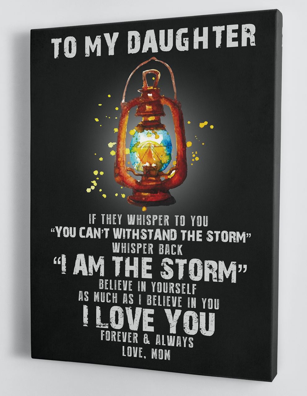 Gift For Daughter - From Mom - Framed Canvas MD086