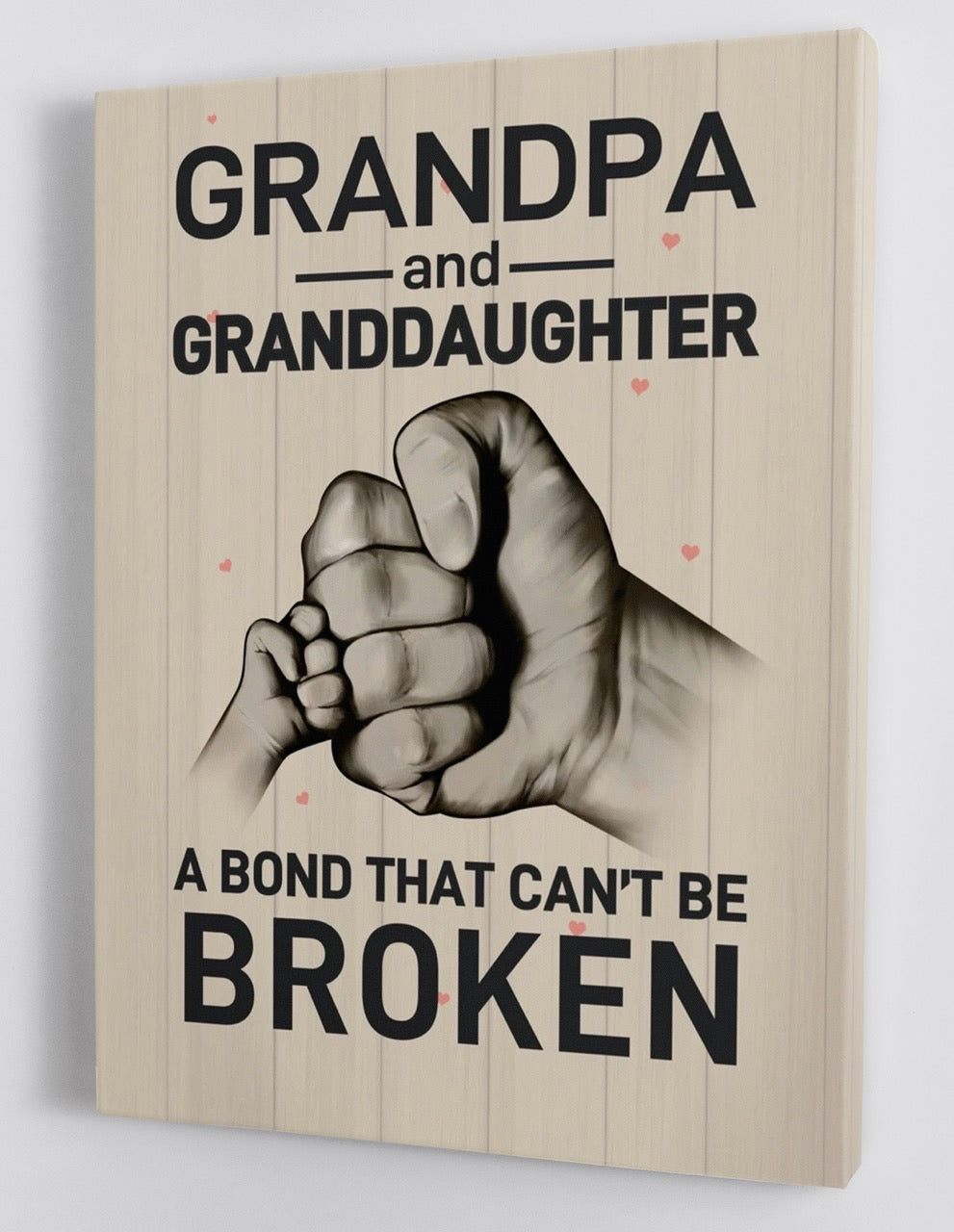 To My Granddaughter - From Grandpa - Framed Canvas Gift GPD004