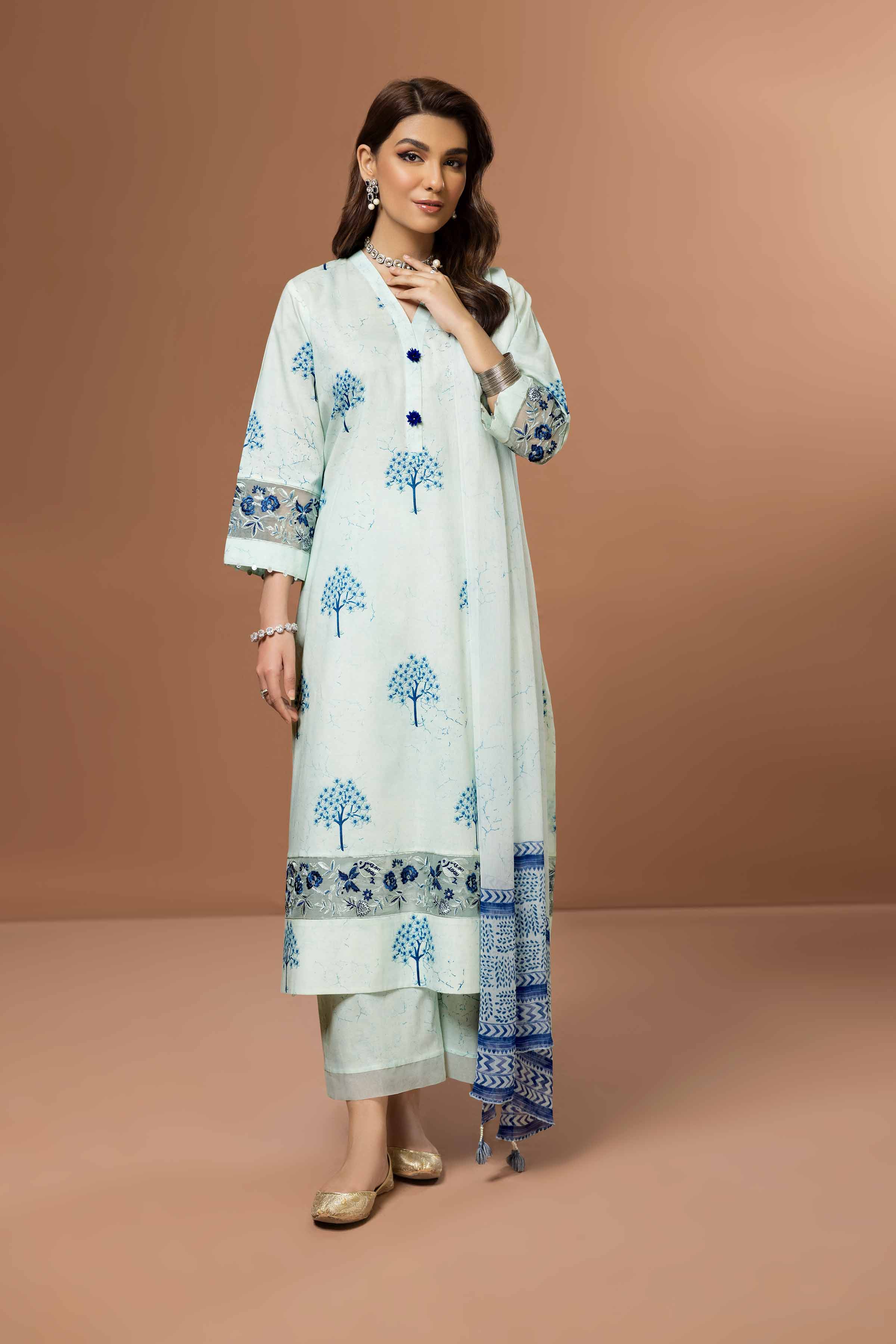 3 Piece -Printed Embroidered Suit - 42305019 - Nishat FPS product image