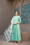 KF20-38 Dyed Embroidered Formal Long Dress & Dupatta