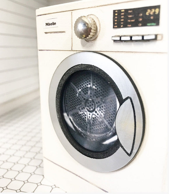 Miele Dryer White - MyMiniatureEmporium