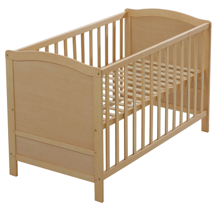 Lit D Enfant 60 X 1 Cm Triple Reglage En Hauteur Bois Naturel Ba Roba