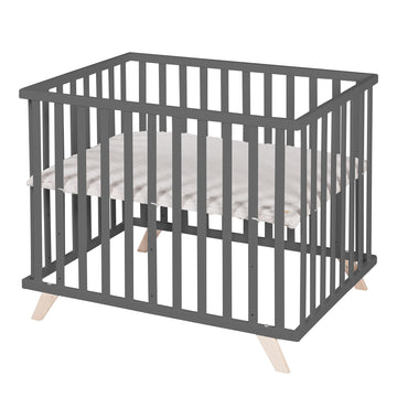 Parque Bebe, 120x120x65cm Parque Infantil para Gatear, Parque para Niños  con Base Antideslizante y Malla Transpirable de Protección Rejilla para