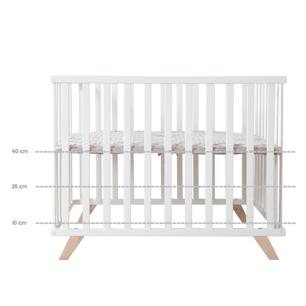 ROBA Parc bébé 75 x 100 cm + Tapis de Parc Sternenzauber - Bois Blanc -  Blanc - Kiabi - 154.90€