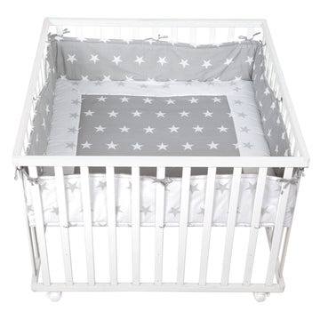 roba Parque infantil bebé 74 x 100 cm blanco plegable 