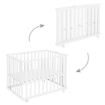 Parque Bebe, 120x120x65cm Parque Infantil para Gatear, Parque para Niños  con Base Antideslizante y Malla Transpirable de Protección Rejilla para